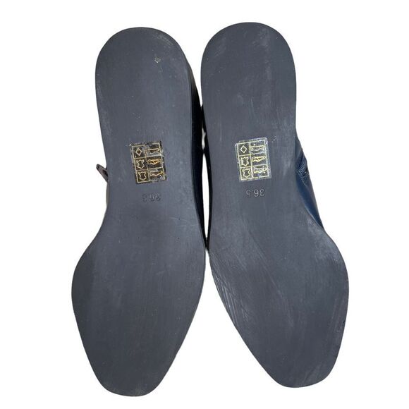 Jeffery Campbell Westerly Booties Blue Brushed Patent Leather Size 36.5 - Picture 7 of 8